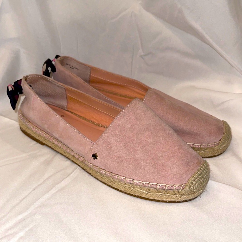 Kate Spade Women’s Pink Grayson Suede Espadrilles Sz 6.5